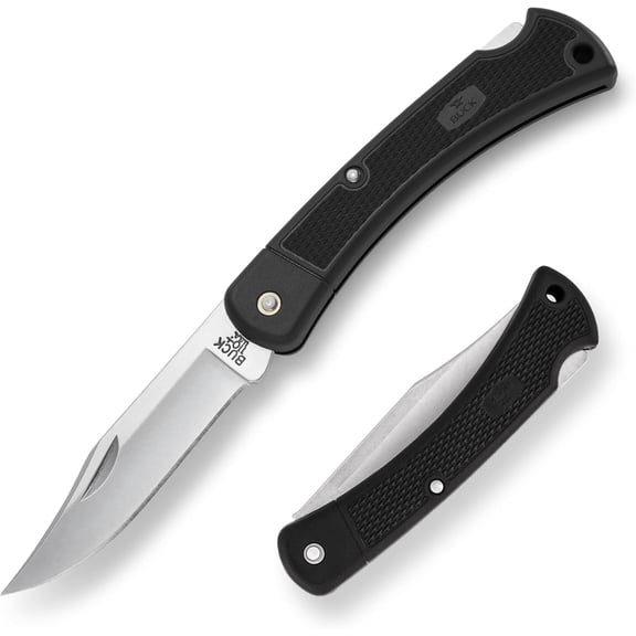 Buck Knives 110 Folding Hunter Knife, 3-3/4" Hunting Knife Blade, Nylon Handle, 3.2 oz