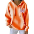 thumbnail image 2 of Ounisa Breast Cancer Oversized Hoodies Fleece Drawstring Shirts for Women Pink Ribbon Sweatshirt Cancer Fight Awareness Shirt Faith Casual Long Sleeve Tops, 2 of 5