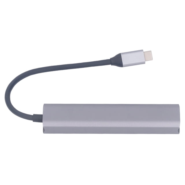 Adaptador de concentrador ANGGREK Multi 5 en 1 tipo C USB 4K HD