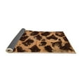thumbnail image 2 of Ahgly Company Indoor Rectangle Abstract Orange Modern Area Rugs, 7' x 10', 2 of 4