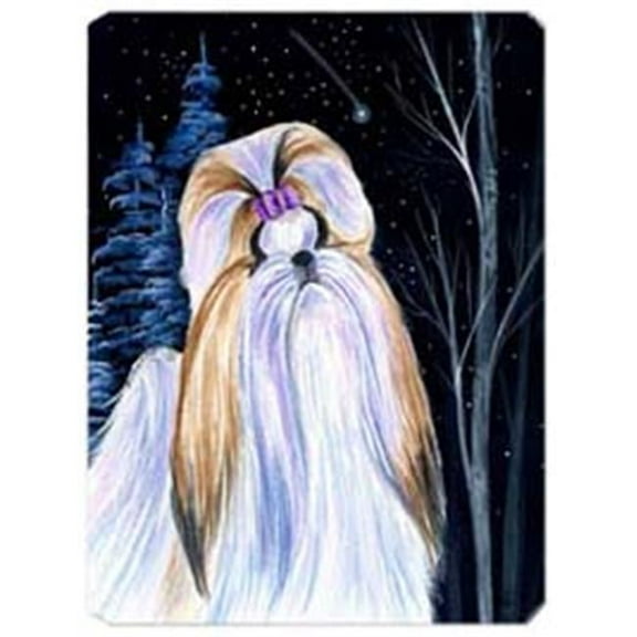 Starry Night Shih Tzu Mouse Pad