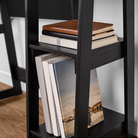 MAINSTAYS QUICK ASSEMBLY DESK, BLACK FINISH