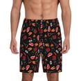 thumbnail image 3 of Lsque BBQ Mens Sleep Pajama Shorts,Short Pajama Pants, Cotton Ultra-Soft Knit-Small, 3 of 9