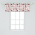 thumbnail image 2 of Ambesonne Floral Valance Pack of 2, Assorted Spring Botany Items, 54"X18", Pink Pink, 2 of 2