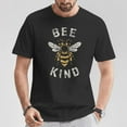 thumbnail image 2 of Be Kind Inspirational Kindness Cute Bee Graphic T-Shirt, Positive Message Graphic Tee for Men and Women, Adorable Bee Design Shirt, Uplifting Motivational Apparel, 2 of 3
