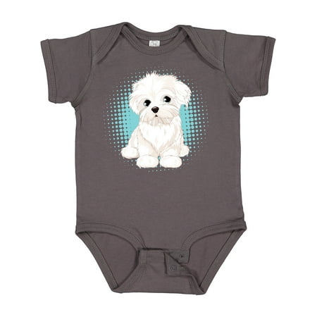 

Inktastic Maltese Puppy Dog Boys or Girls Baby Bodysuit