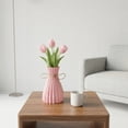 thumbnail image 6 of Unique Bargains Modern Geometric Unbreakable Flower Vase Pink 4.7" x 4.7" x 6.7", 6 of 6
