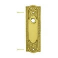 thumbnail image 6 of Renovators Supply Door Back Plate Brass 7 1/4" Escutcheon Cover Ornate Doorplate in Lacquered Brass Finish, 6 of 8