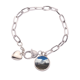 thumbnail image 1 of Cielo azul ciencias forestales paisajes naturaleza Pulsera de cadena de corazón joyería encanto moda, 1 of 3