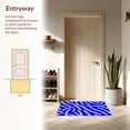 thumbnail image 3 of ODIKA 6'x6' Machine Washable Non-Slip Area Rug, Untamed Wilderness Stripe High Traffic Rug, Blue, 296537, 3 of 5