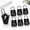 Black-6 Pack, variant on Key Lock Box with Resettable Code, Holds 5 Keys, Heavy-Duty Outdoor Lockbox, 6 Pack Pink