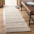 thumbnail image 2 of SAFAVIEH Natura Ermintrude Striped Cotton Runner Rug, Ivory, 2'3" x 12', 2 of 7