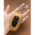 thumbnail image 7 of Hyundai Key Fob Cover with Leather Keychain, Car Key Fob Case Holder Compatible for Tucson Sonata Santa Fe Cruz Palisade 2020-2024, 7 of 7