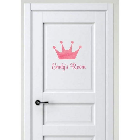 Design with Vinyl Crown Princess Fairytale Girl Wall Decal
