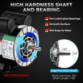 thumbnail image 5 of Huloretions 5HP Air Compressor Motor,3450RPM 56 Frame Electric Motor,115/230V,Dual CW/CCW Rotation,1.88" Shaft Length,5/8" Keyed Shaft,For General Air Compressor, 5 of 8