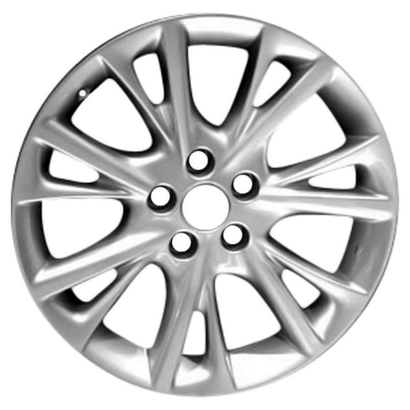 Remanufactured Painted Bright Sparkle Silver Aluminum Wheel 18 x 7.5 fits 2010-2012 Lexus HS250h