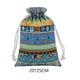 thumbnail image 3 of Naiovety Bolsa de regalo con cordón para festivales, bolsa decorativa para dulces, organizador de galletas y azúcar, decoración colgante, Almacenamiento y organización del hogar Azul 20x25CM, 3 of 6