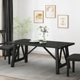 thumbnail image 2 of Noble House Wiers Wood Dining Table, Black, 2 of 7