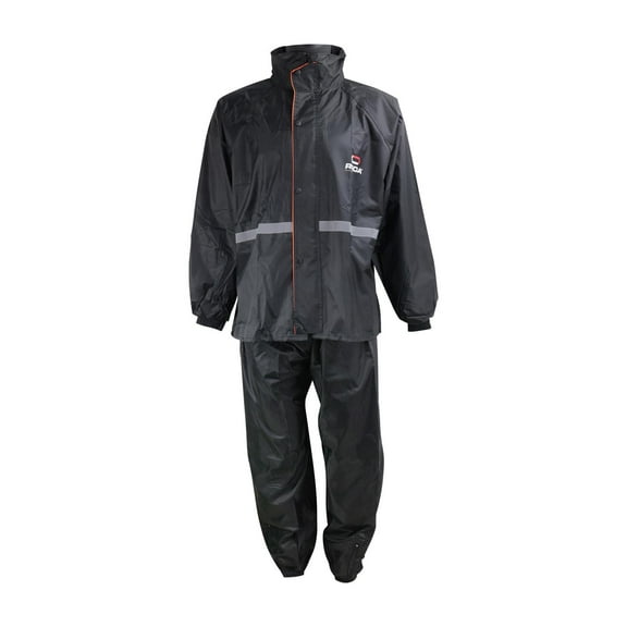 Impermeable para Motociclista Ciclista Set Completo Talla XL Negro