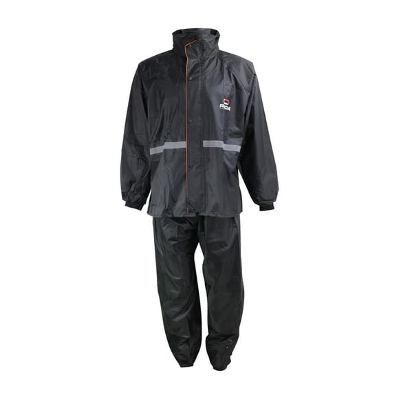 Impermeable para Motociclista Ciclista Set Completo Talla XL Negro