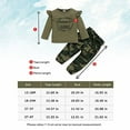 thumbnail image 2 of 4T Girls Pants Set Daddy's Girl Baby Clothes Long Sleeve Ruffle Shirt Tops with Camo Pants Toddler Girl Outfits, 2 of 7