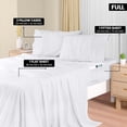 thumbnail image 2 of Juego de sábanas Utopia Bedding, tamaño completo, microfibra, 4 piezas, color blanco, 2 of 8
