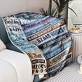 thumbnail image 2 of XZYG 10th Wedding Anniversary Gift Decorative Custom Blanket(60*80inch), 2 of 7