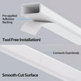 thumbnail image 3 of Cord Hider Wall for One Cord in Cord Covers for Wires on Wall Easy Install Cable Cover Wall Cable Raceway Hide Cords Cable Hider Cord Management Wall x Lin W.in H.in, 3 of 5