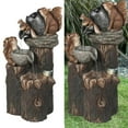 thumbnail image 3 of Duck Statue Modèle Animal Ornemental Multi-Couleur Cascade Décoration de Jardin Squirrel pour Cour, 3 of 10