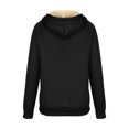 thumbnail image 2 of Women's Hoodie Zip Sherpa Lined Fleece with Pockets Warm Jacket Zip-Up Coat, 2 of 8