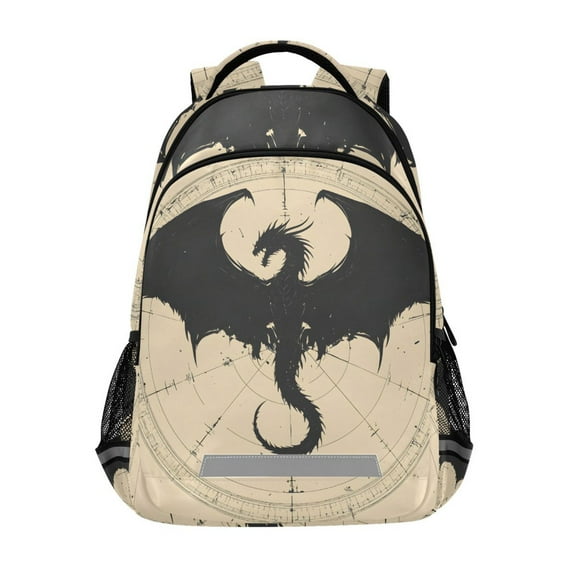 ALAZA Dragon Silhouette Backpack Elementary School Bag Bookbag Travel Rucksack
