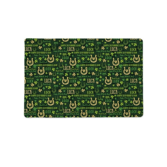Lucky St. Patrick's Pattern Mat Rectangle -Image by Shutterstock,