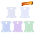 thumbnail image 4 of 100pcs Plastic Cross Stitch Winding Board Sewing Tool Wire Clamp Holder Wire Coil Spool Set, 4 of 10