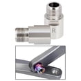 thumbnail image 2 of 1 Pair Left Right Bike Pedal Extender Pedal Spacers Adapter Silver 20mm, 2 of 9
