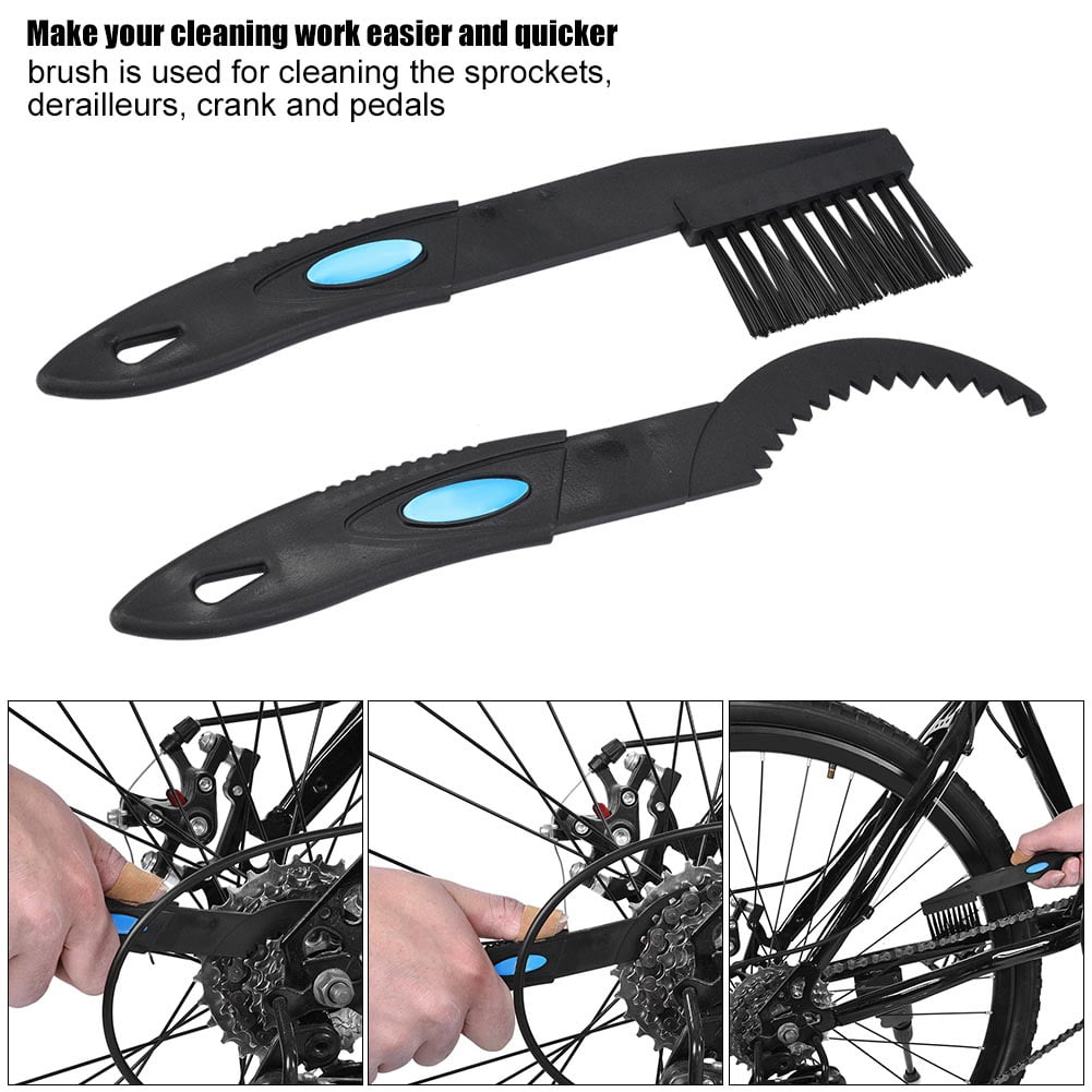Kit De Nettoyage Pour Vélo KIMISS – 2 Brosses + Grattoir | Nettoyage Chaîne, Pignons, Dérailleur | Outil Pratique Et Durable - 6