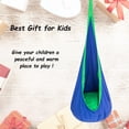 thumbnail image 7 of Kids Pod Swing Seat 100% Cotton Child Hammock Chair with PVC Inflatable Cushion for Indoor and Outdoor Use Durable Portable, 7 of 7