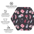 thumbnail image 3 of Vsdgher Breast Cancer Awareness1 Leather Coasters for Drinks, Durable Drink Coasters 4 Set for Tabletop Protection, Luxurious Home Décor and Housewarming Gift ( {designName})Hexagon, 3 of 6