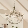 thumbnail image 4 of 6 Light Medium Chandelier In Homestead Style-30.25 Inches Tall And 28.25 Inches Wide-Character Bronze Finish    -Traditional Installation Kichler, 4 of 8
