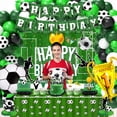 thumbnail image 3 of Set de decoración de fiesta de fútbol, cumpleaños, 120 piezas para niño, 3 of 8
