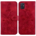 thumbnail image 2 of Compatible with Samsung Galaxy A51 4G Embossed Lily Wallet Case with Card Holder PU Leather Flip Cover, 2 of 5
