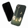 thumbnail image 2 of Ghosts Campfire Night Phone Case, Dual Layer Halloween Protective Phone Cover, Cute Spooky Gift for iPhone 16 15 14 13 12 11 Pro Plus Mini, 2 of 6