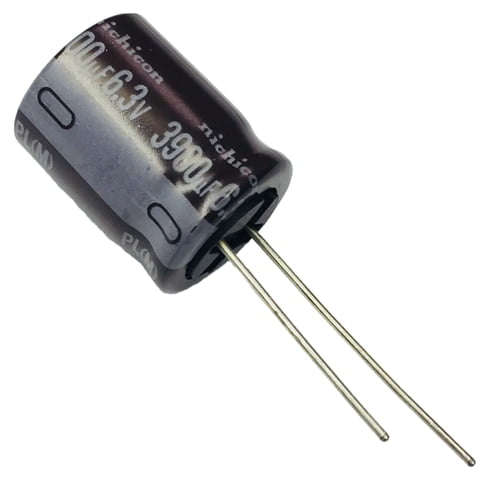 Pack of 10 - UPL0J392MHH6 3900uF 6.3V 20% (16 X 20mm) Radial 7.5mm 1540mA 5000h 105?C Capacitor Aluminum Lytic