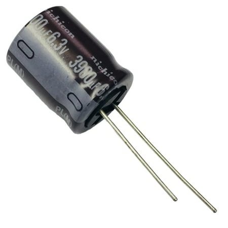 

Pack of 10 - UPL0J392MHH6 3900uF 6.3V 20% (16 X 20mm) Radial 7.5mm 1540mA 5000h 105C Capacitor Aluminum Lytic