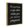 thumbnail image 4 of Stupell Industries Funny Best Things In Life Inspirational Painting Gold Floater Framed Canvas Art Print Wall Art, 17 x 21, 4 of 10