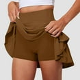 thumbnail image 3 of Summer 2025! Ohufall Women's Athletic Skorts,Women's New Color Mid-waist Skirt Pants Sports Casual Shorts Bottoming Skirt Pants Skirt for Running Workout, 3 of 5