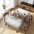 thumbnail image 3 of Brown White Ombre Table Cloth Waterproof Tablecloths, Abstract Art Modern Brown Gradient Tablecloth Dining Table Cover for Kitchen Party Tabletop Outdoor, Rectangle Tablecloth 60x120 Inch, 3 of 9