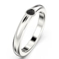 thumbnail image 2 of 0.17Ct Vertex Black Diamond Moissanite Ring 10K White Gold Wedding Band, 2 of 4