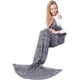 thumbnail image 1 of Gris, 195*95CM Idea de regalo de manta de cola de sirena: manta de sirena para niñas para sofá de sala de estar e idea de regalo Navidad, cumpleaños, día de San Valentín Sailing Electrónica, 1 of 5