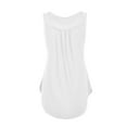 thumbnail image 4 of NAMTYQX Summer Tops for Women 2025 Trendy Peplum Relaxed Fit Plus Size Sleeveless Blouses for Women Dressy Casual White Size L, 4 of 5