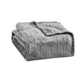 thumbnail image 4 of FAITH, HOPE, LOVE HOME DÉCOR Ultra Plush Queen Size Chevron Arrow Jacquard Microplush Blanket (86" X 86") - Grey, 4 of 4